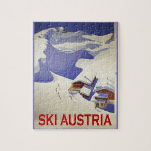 Vintage-Skiposter, Ski Österreich