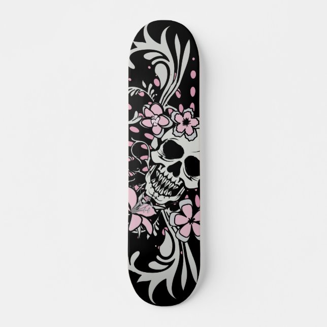 Vintage Skull Skateboard (Vorne)