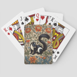 Vintage Skunk William Morris Inspiriert Spielkarten