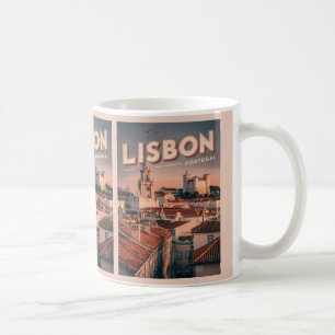 Vintage Skyline-Geschenke Kaffeetasse