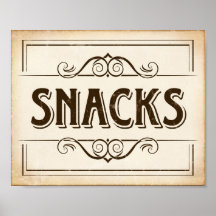 Vintage SNACKS-Signatur