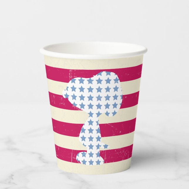 Vintage Snoopie Pappbecher (Vorderseite)