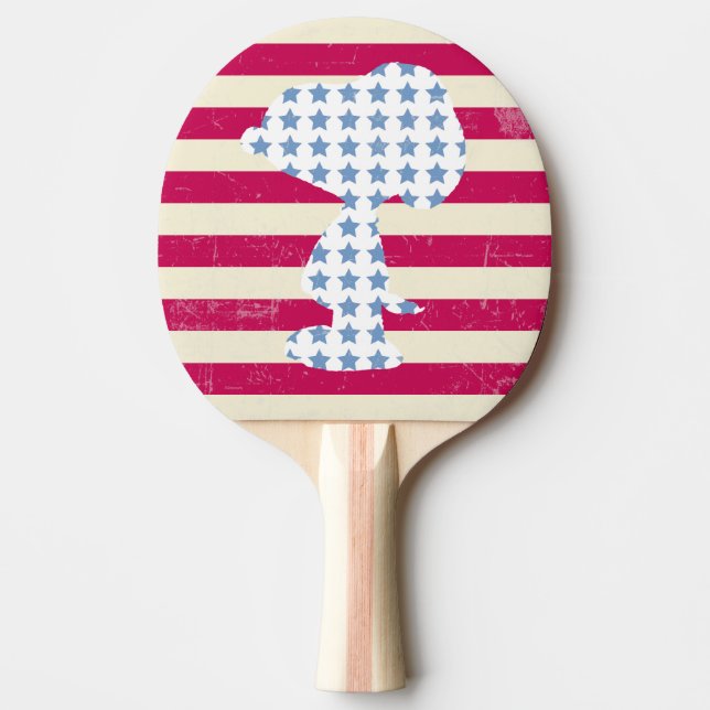 Vintage Snoopie Tischtennis Schläger (Vorderseite)