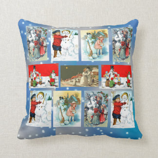 Vintage Snowman-Bilder Kissen