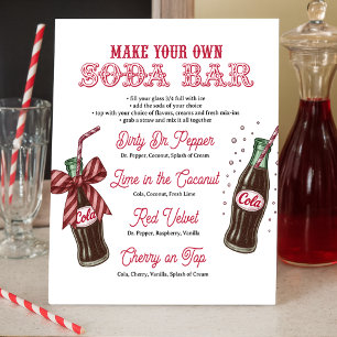 Vintage-Soda-Pop-Cola-Flasche-Soda-Bar-Schild Sockelschild