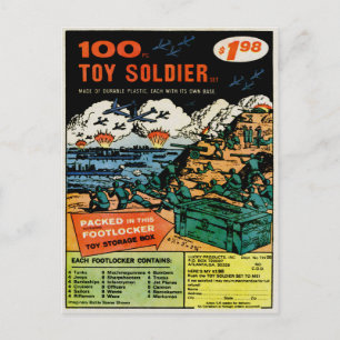 Vintage Soldaten Versandhauswerbung Postkarte
