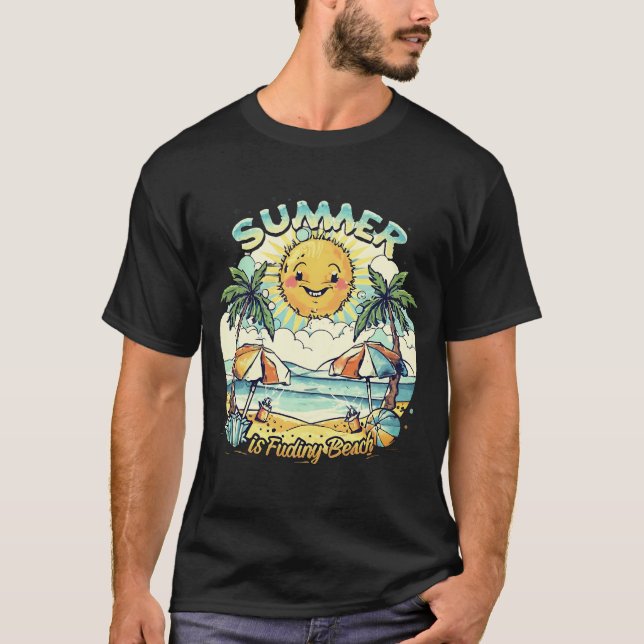 Vintage Sommervillen T - Shirt Design (Vorderseite)
