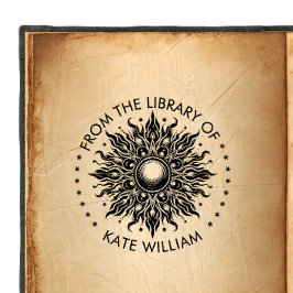 Vintage Sonne Aus der Bibliothek der Briefmarke Permastempel