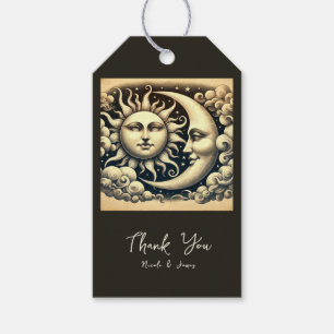 Vintage Sonne & Mond Geschenkanhänger