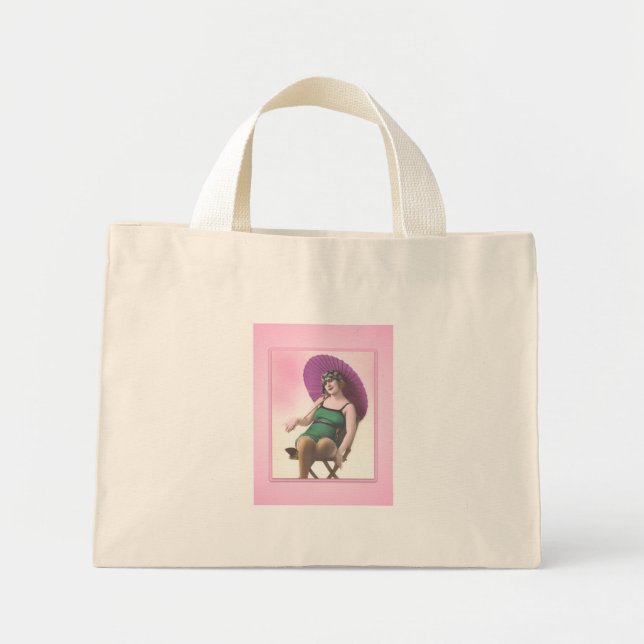 Vintage Sonnenanbeter Tasche (Vorne)