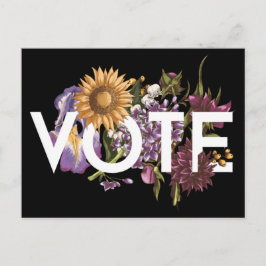 Vintage Sonnenblume Femine Feminine Wählen Sie ein Postkarte