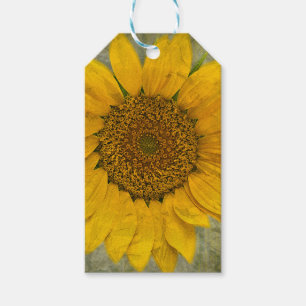 Vintage Sonnenblume-Geschenk-Umbauten Geschenkanhänger