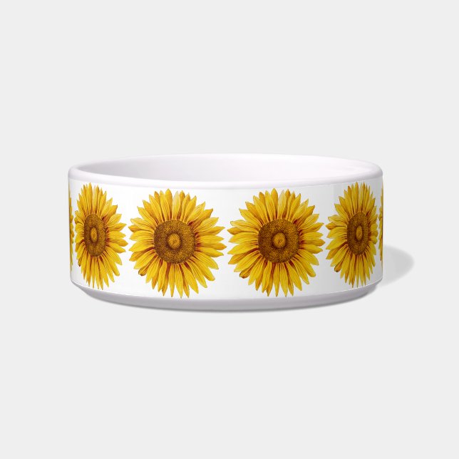 Vintage Sonnenblume Happy Blume Napf (Vorderseite)