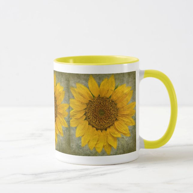 Vintage Sonnenblume Tasse (Rechts)