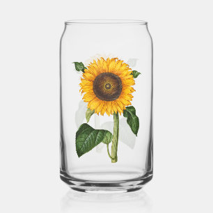 Vintage-Sonnenblumen-Botanik-Kunst von Merian Dosenglas