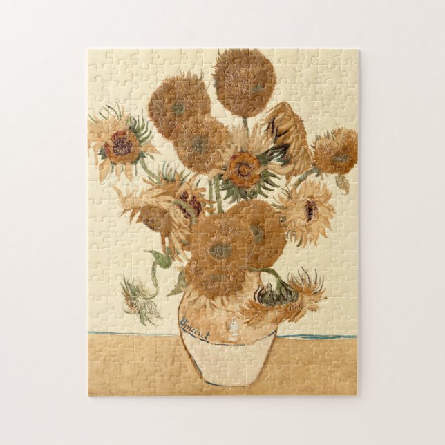 Vintage Sonnenblumen von Vincent van Gogh (Vertikal)