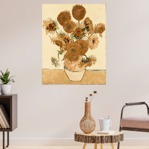 Vintage Sonnenblumen von Vincent van Gogh Poster