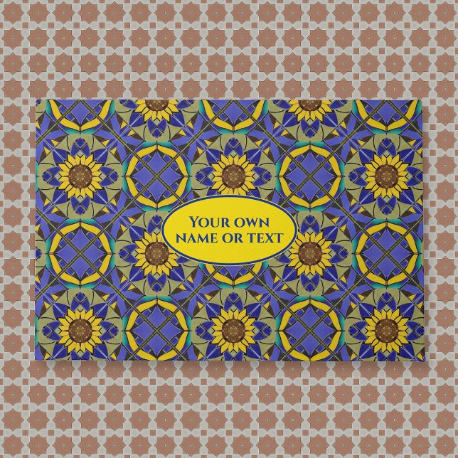 Vintage Sonnenblumenplatte: Antiquitätenboden Fußmatte (Von Creator hochgeladen)