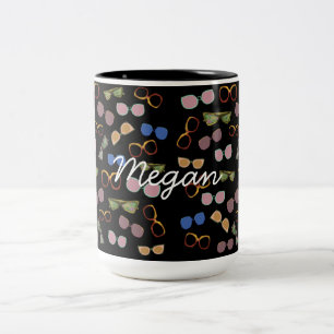 Vintage Sonnenbrille Art Zweifarbige Tasse