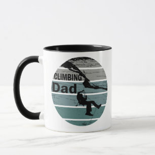 Vintage-Sonnenuntergang Kletterpapa Tasse