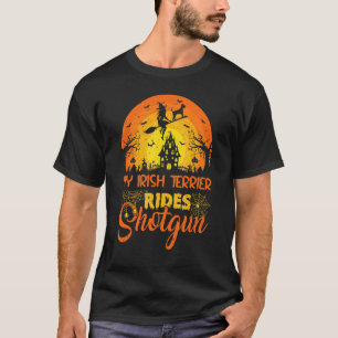 Vintage-Sonnenuntergang Mein Irischer Terrier Hund T-Shirt