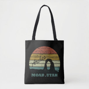 Vintage-Sonnenuntergang - Moab Utah - Arches Natio Tasche