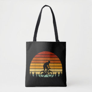 Vintage-Sonnenuntergang-Mountainbike-Geschenk für Tasche