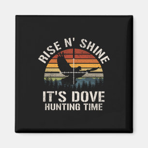 Vintage Sonnenuntergang Taubenjagd Saison Magnet