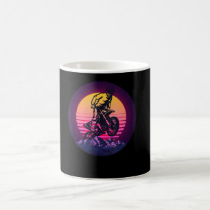 Vintage-Sonnenuntergangs-Motorrad-Geschenk für Bik Kaffeetasse