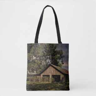 Vintage South Georgia Scheune All-Over-Print-Tasch Tasche
