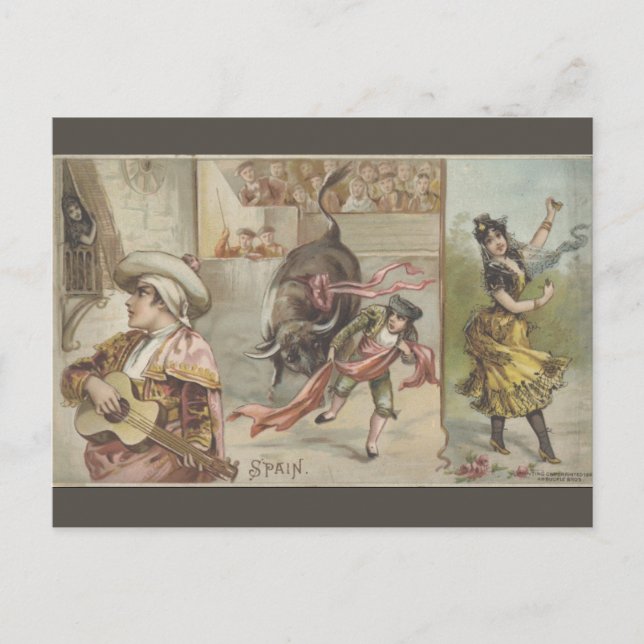 Vintage Spanien Postkarte (Vorderseite)
