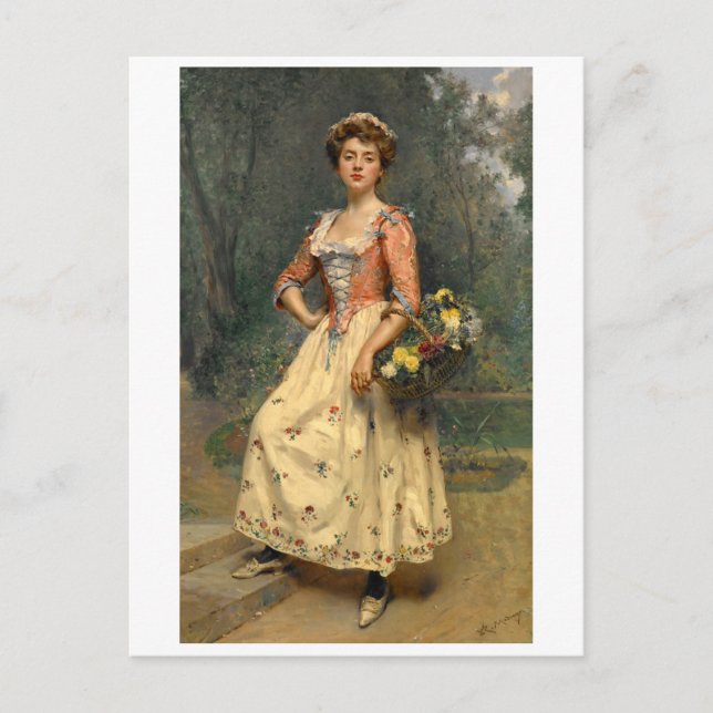 Vintage spanische Kunst Feiertagspostkarte (Vorderseite)