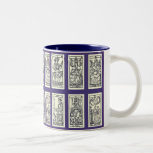 Vintage spanische Tarotkarten Zweifarbige Tasse