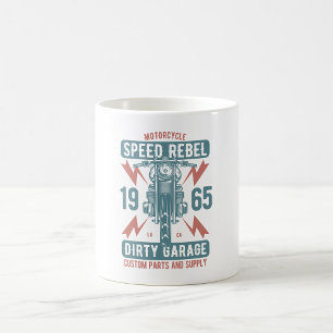 Vintage-Speed-Rebel-1965-Motorrad Kaffeetasse