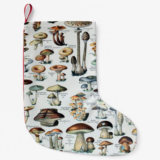 Vintage Speisekarte Kleiner Weihnachtsstrumpf (Vorderseite)