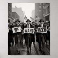 Vintage Sperrzeit Wir Wollte Bier Protest März