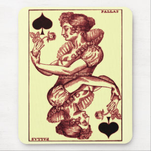 Vintage Spielkarte Mousepad