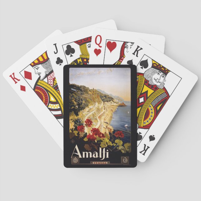 Vintage Spielkarten Amalfis Italien (Rückseite)