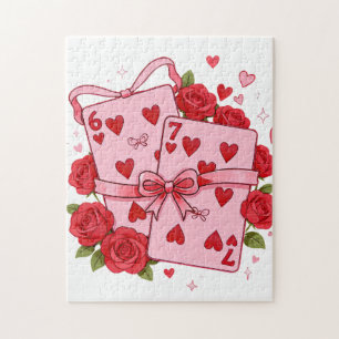 Vintage Spielkarten Herz Valentinstag Coquette Gi