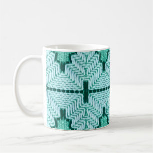Vintage Spinnstoffgarnverschlussverfahren mit Grap Kaffeetasse