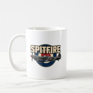 Vintage Spitfire WWII-Kampfflugzeug Kaffeetasse
