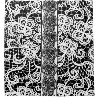 Vintage Spitze Duschvorhang