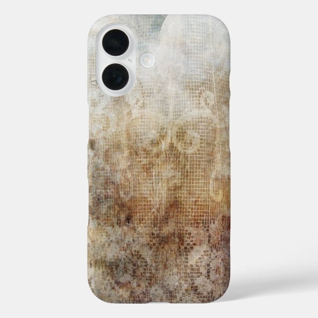 Vintage Spitze iPhone 16 Hülle (Rückseite)