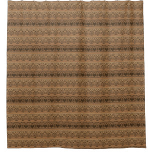 Vintage Spitzen, braunes Beige für Dekoration Duschvorhang