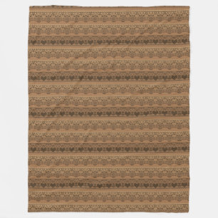 Vintage Spitzen, braunes Beige für Dekoration Fleecedecke