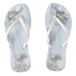 Vintage Spitzen-Bridesmaid-Flip-Flops Flip Flops
