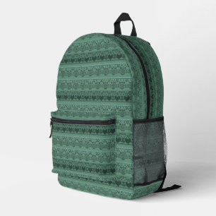 Vintage Spitzen-Grünflächen für Dekoration Bedruckter Rucksack