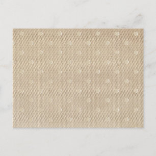 Vintage Spitzen-Polka-Punkte Postkarte
