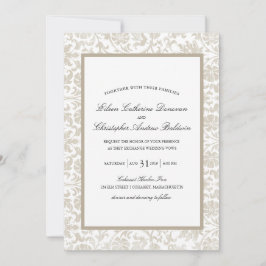 Vintage Spitzenangelegenheit| Hochzeit Einladung