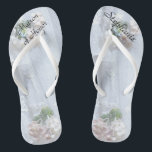 Vintage Spitzenmatron der Ehrenhochzeit Flip Flops<br><div class="desc">Das Vintage Design der Spitzen personalisiert, komfortabel Matron of Ehre Flip Flops sind ein einfaches, elegantes und elegantes Geschenk für Mitglieder des Brautparty - Bride, Bridesmaid, Trauzeugin ... Sie ergänzen die Festlichkeiten Ihres Hochzeitstages, Ihres Junggeselinnen-Abschieds oder anderer Feierlichkeiten. Einfache Anpassung von Namen und Titel. Original Foto von Vintagen Hochzeitskleid von...</div>